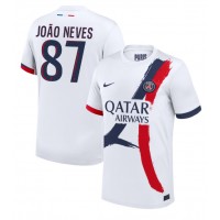 Billiga Paris Saint-Germain Joao Neves #87 Borta fotbollskläder 2024-25 Kortärmad